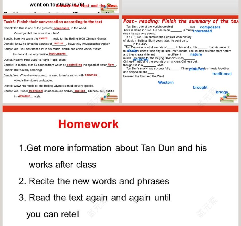 Unit 5 Art world Reading PPT模板第4张