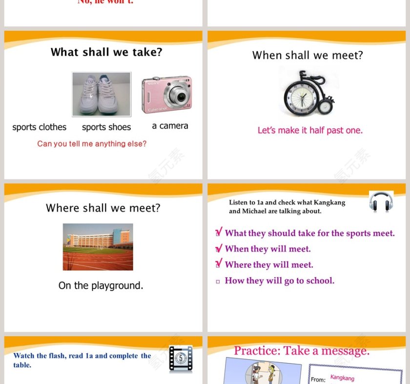 Unit 1  Topic 3-The school sports meet is coming教学ppt课件第2张