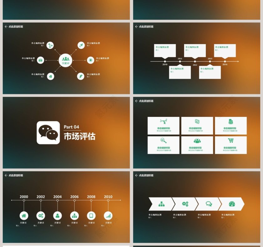 黑色大气微信营销报告ppt第4张