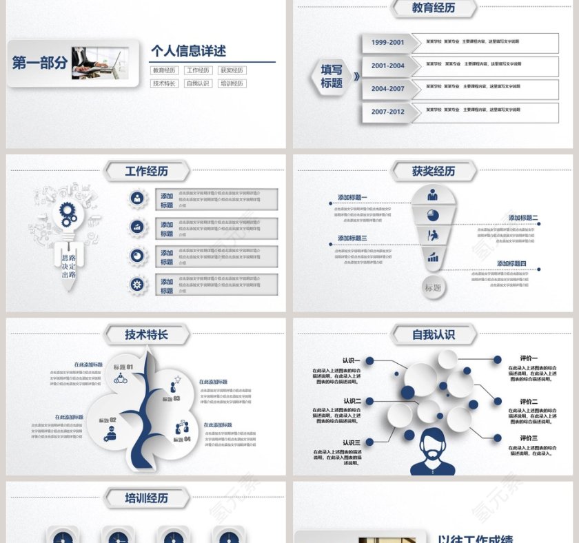 公司岗位竞聘述职PPT模板第2张