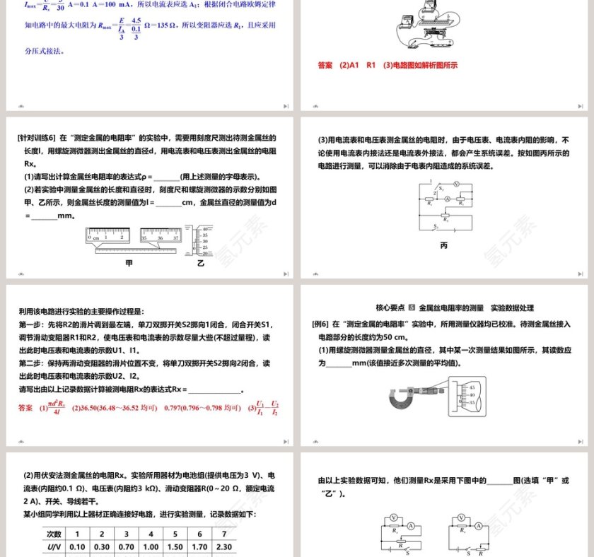第3节实验导体电阻率的测量 - 医学护理行业PPT模板第9张