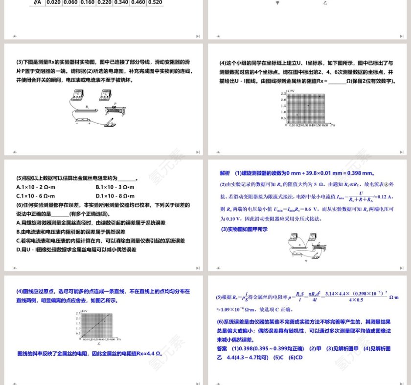 第3节实验导体电阻率的测量 - 医学护理行业PPT模板第10张