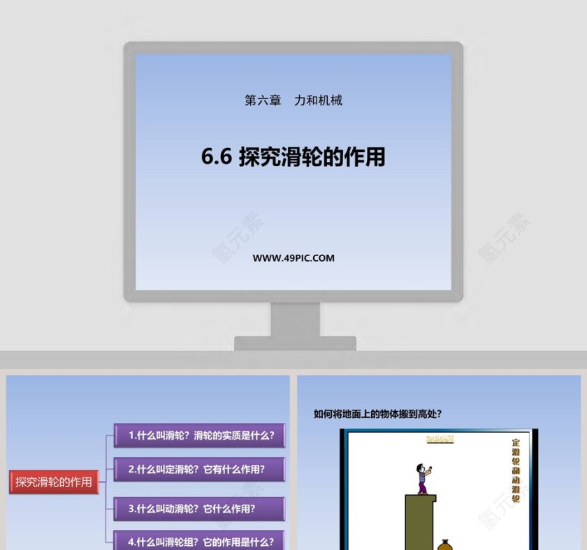 第六章 力和机械 PPT 模板使用指南第1张