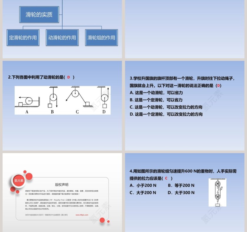 第六章 力和机械 PPT 模板使用指南第5张