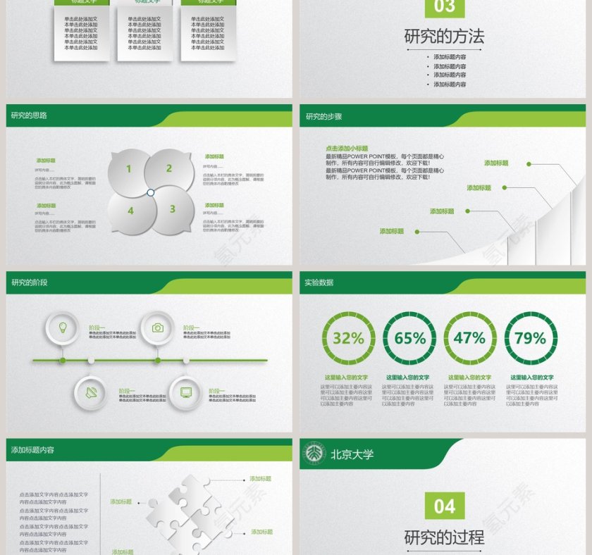 绿色简约毕业答辩开题报告PPT模板第3张