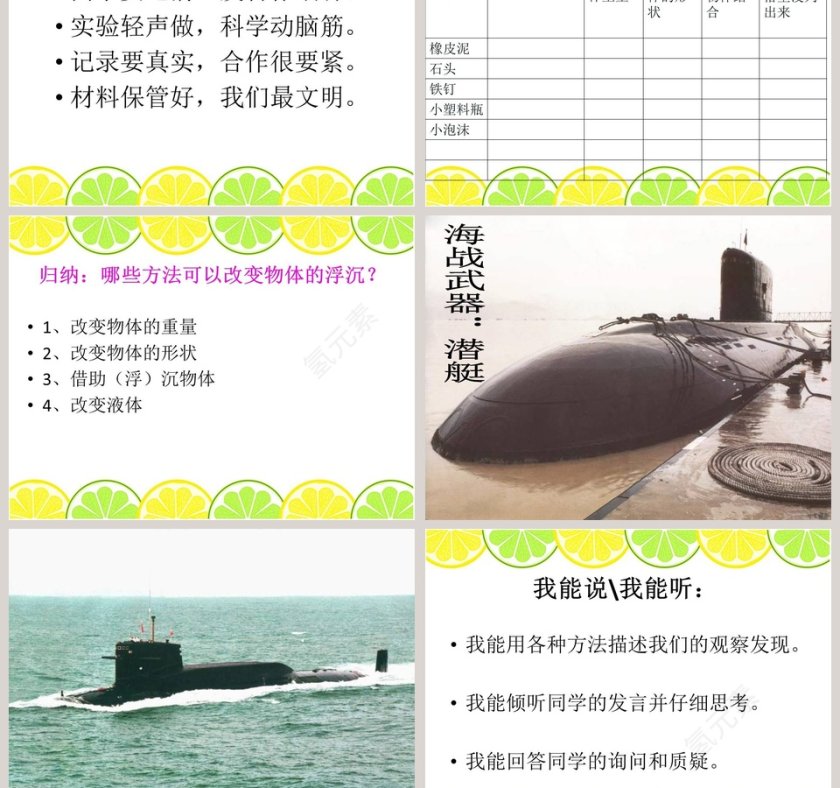 改变浮和沉教学ppt课件第3张