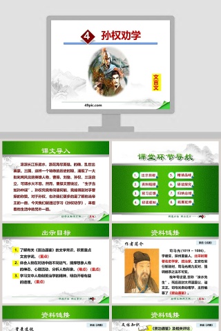 文言文解析孙权劝学语文课件PPT