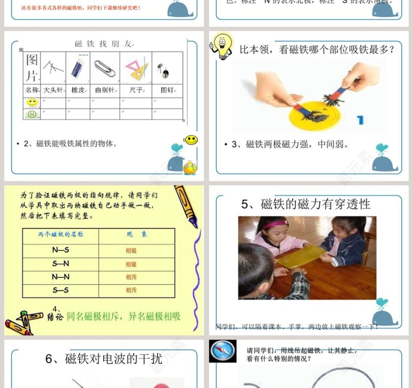 青岛版科学三年级下册-有趣的磁铁教学ppt课件第2张