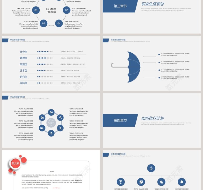 大学生职业生涯规划ppt模板第3张