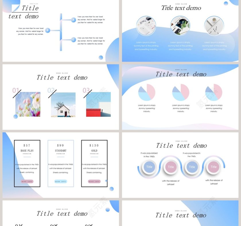创意渐变网页版式设计PPT第2张
