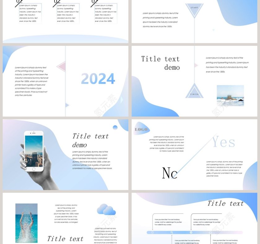 创意渐变网页版式设计PPT第3张