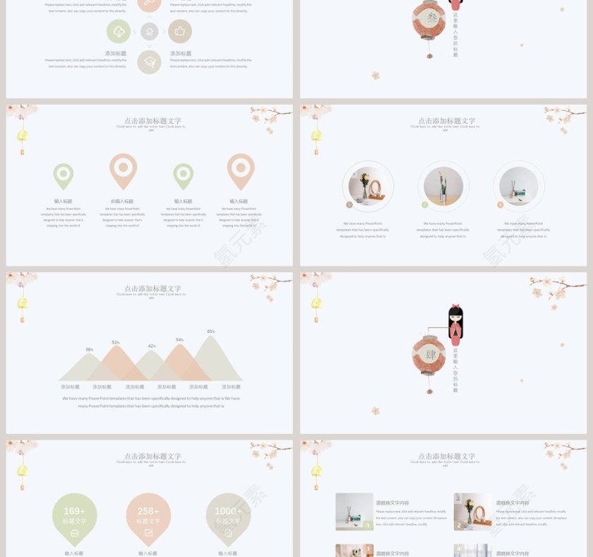 简约清新日系工作总结ppt第3张