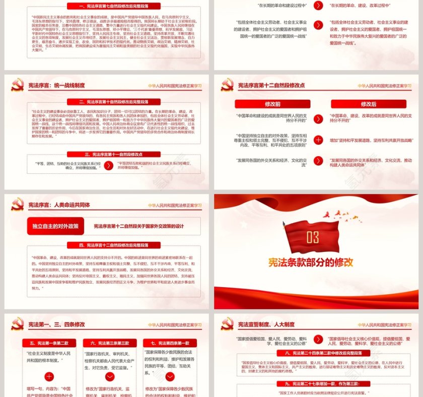 红色大气20xx新宪法学习ppt第3张