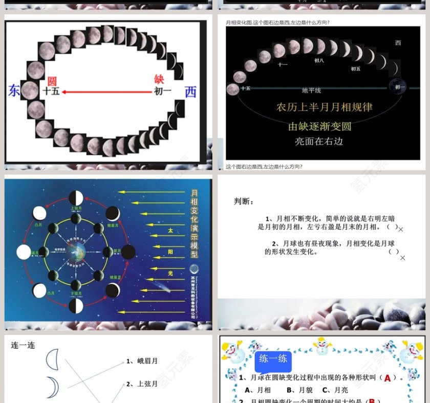 观察月球教学ppt课件第10张