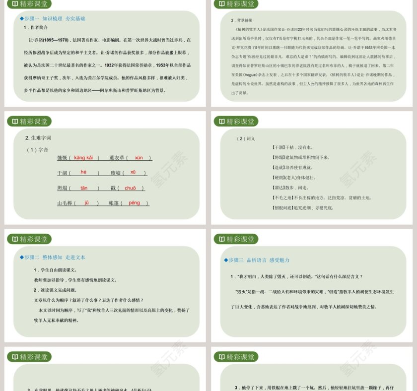 植树的牧羊人-语文 七年级 上册 配人教版教学ppt课件第2张
