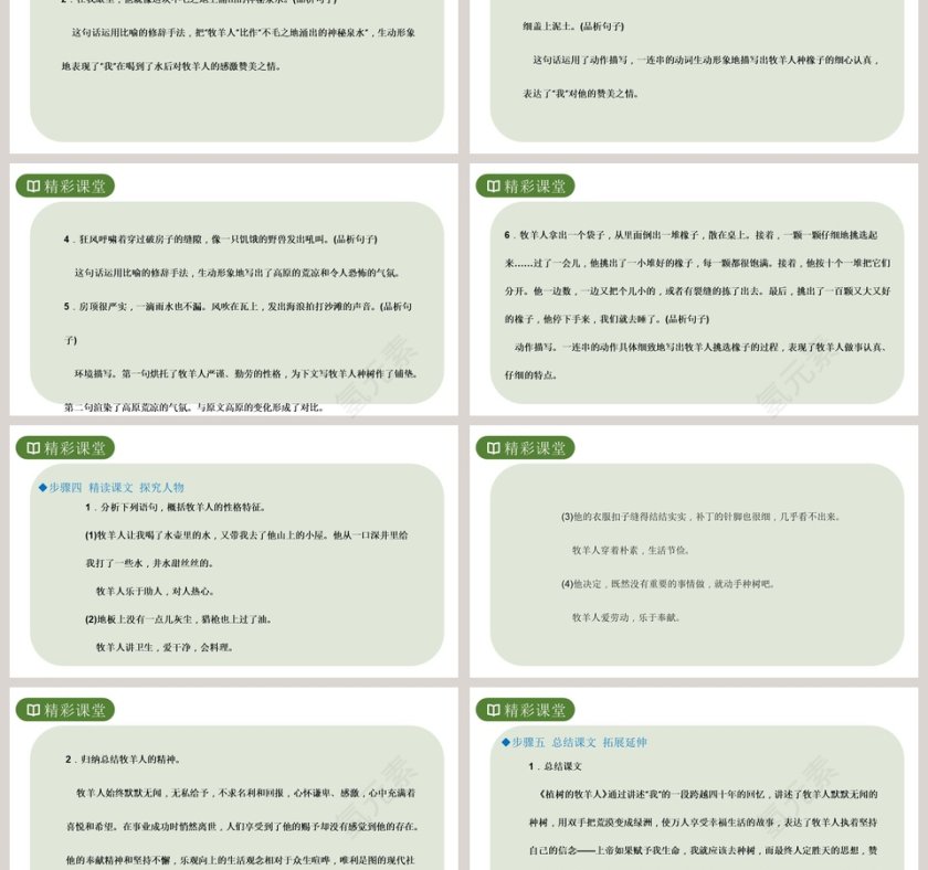 植树的牧羊人-语文 七年级 上册 配人教版教学ppt课件第3张