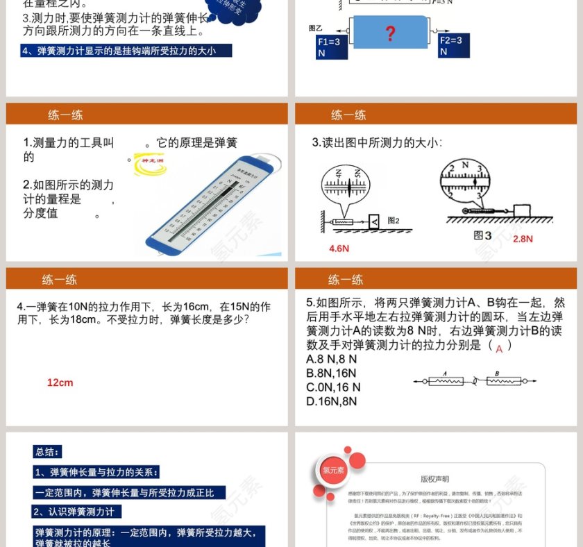 -怎样测量和表示力教学ppt课件第3张