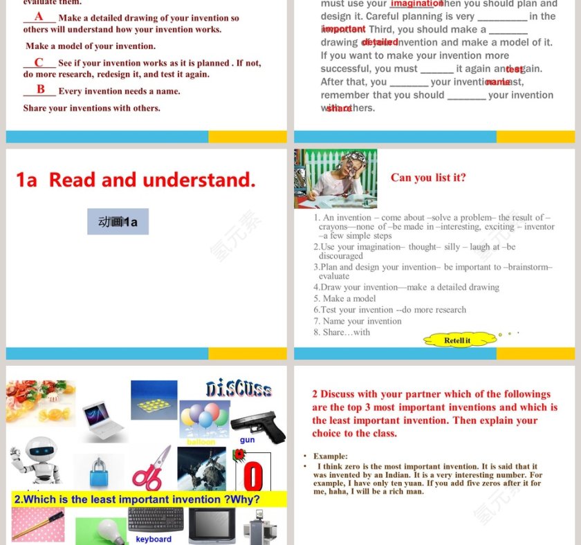 Unit 4 Topic 1 When was it invented Section C PPT模板第3张