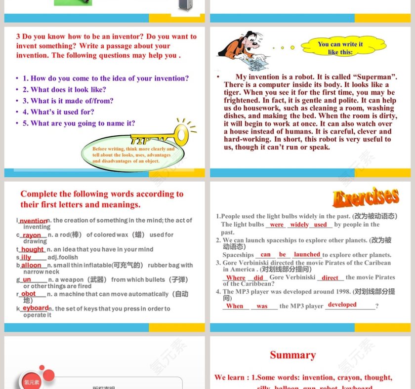 Unit 4 Topic 1 When was it invented Section C PPT模板第4张