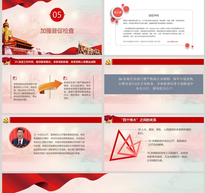 中共中央政治局贯彻落实中央八项规定的实施细则解读PPT模板第5张