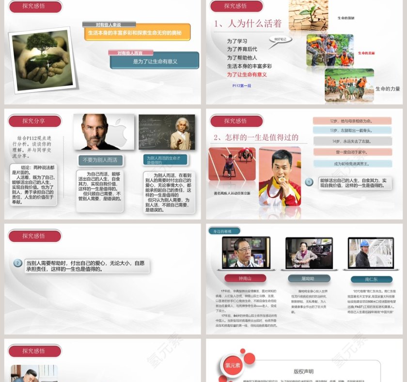 感受生命的意义-七年级教学ppt课件第2张