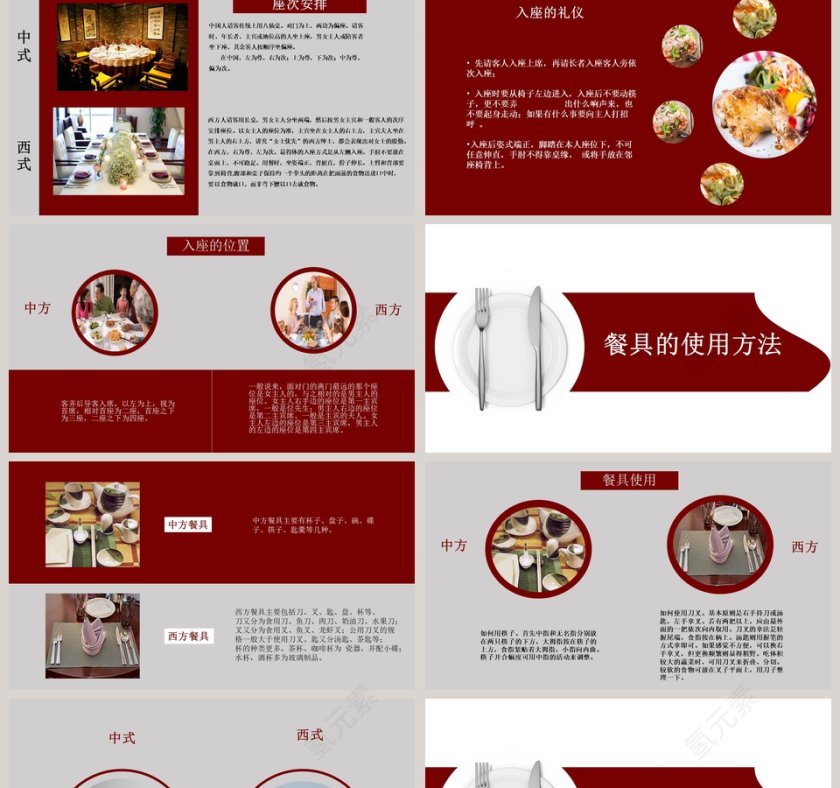 中西方餐饮礼仪入座礼仪ppt第2张