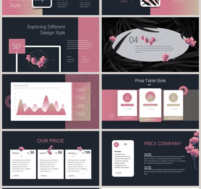 植物系文艺范PPT 第4张