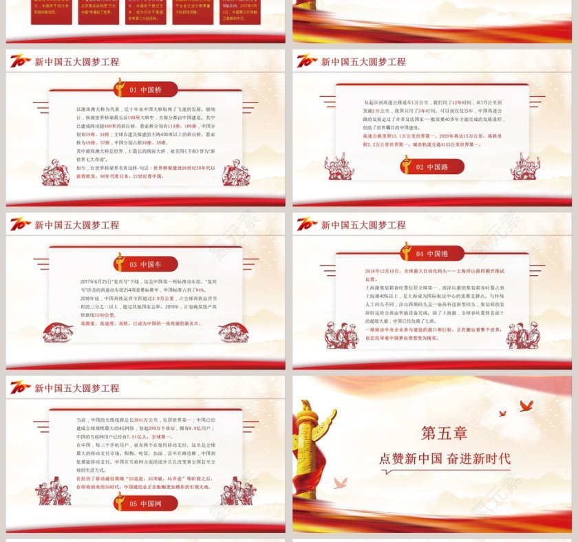 建国70周年守初心担使命ppt第4张