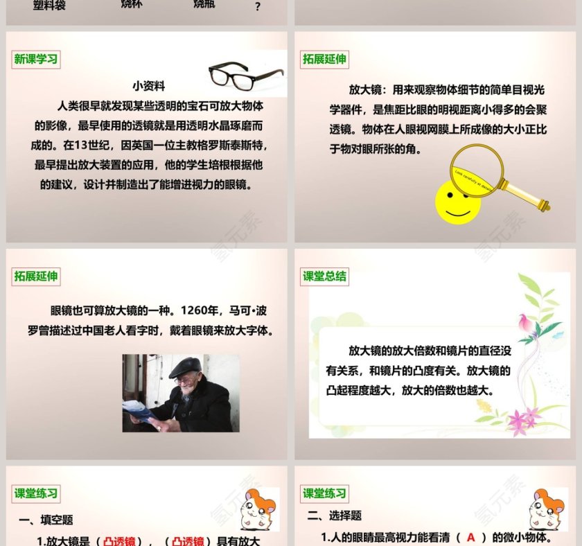 教科版   六年级下册-放大镜教学ppt课件第6张