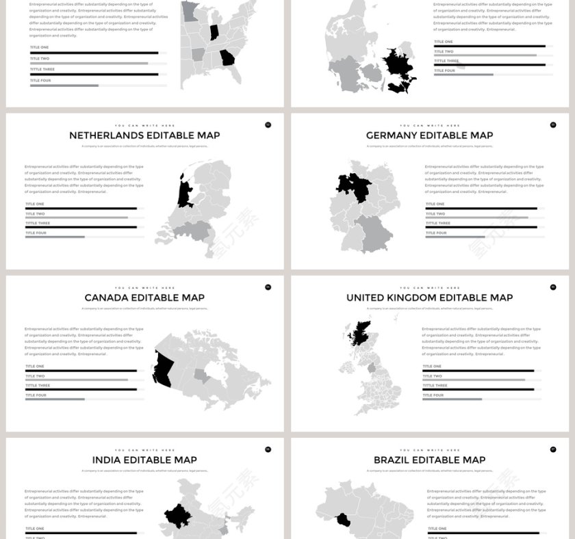 简约欧美商业计划书PPT第9张