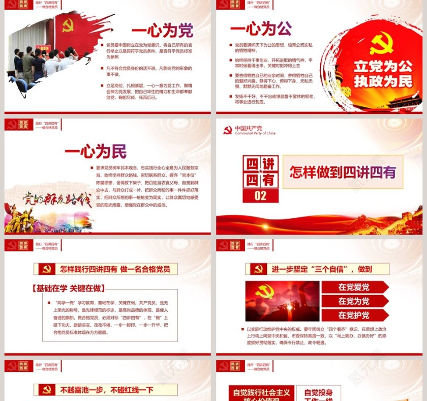 践行“四讲四有”做新时代合格党员PPT模板第5张