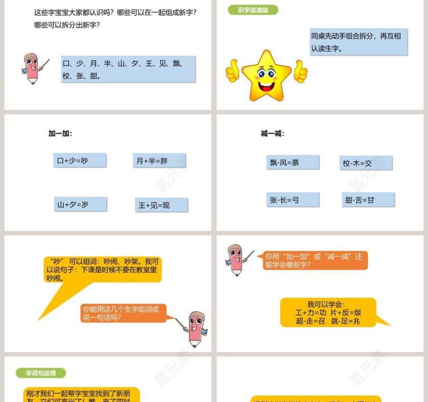 语文园地七小学说课PPT模板第2张