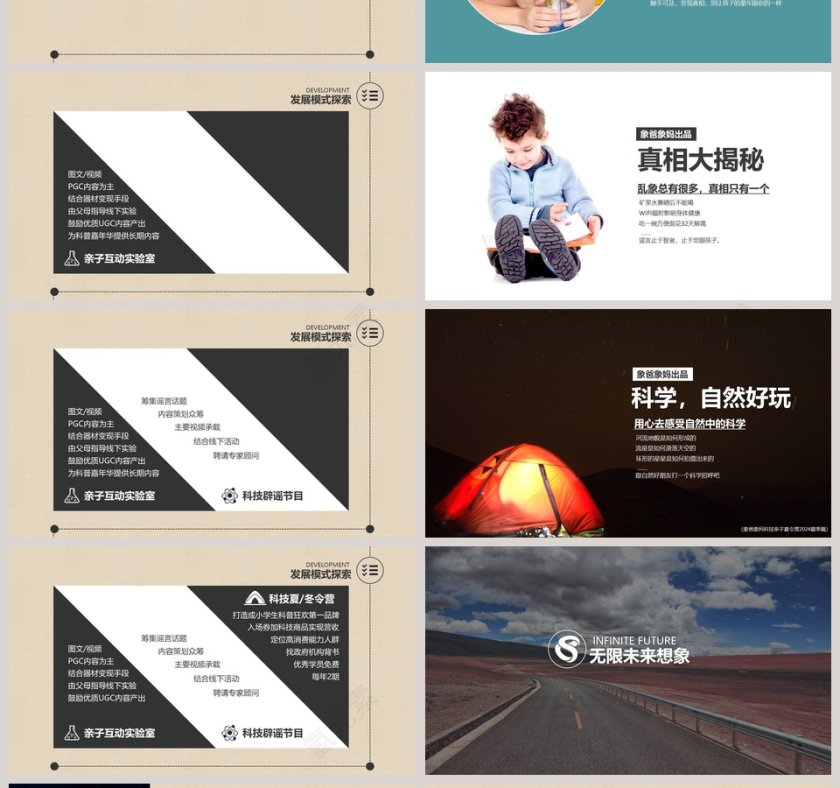 象爸象妈，科普科研PPT第4张