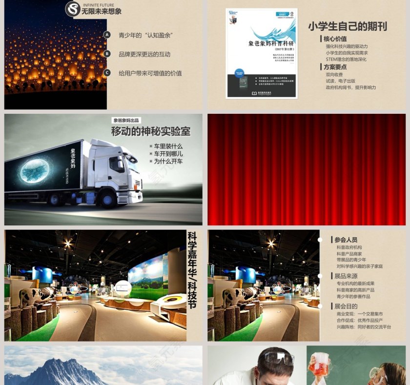 象爸象妈，科普科研PPT第5张