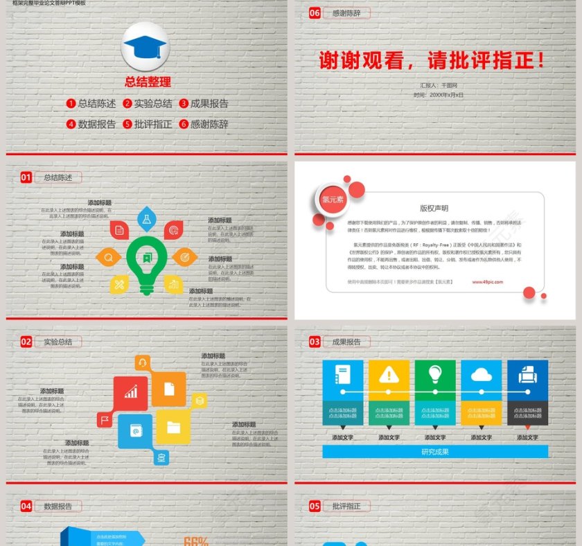 毕业论文答辩设计PPT模板第5张
