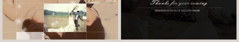 简约浪漫婚礼PPT模板第3张
