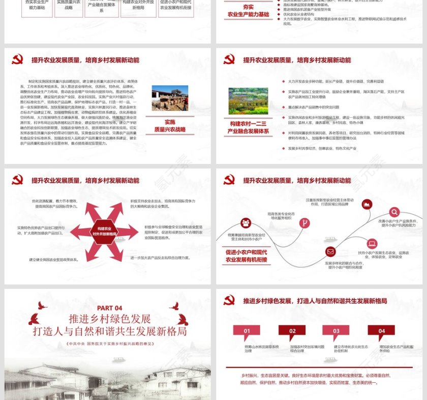 《中共中央 国务院关于实施乡村振兴战略的意见》文件读后感ppt第4张