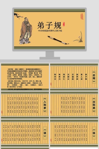 中华传统国学课件之弟子规ppt
