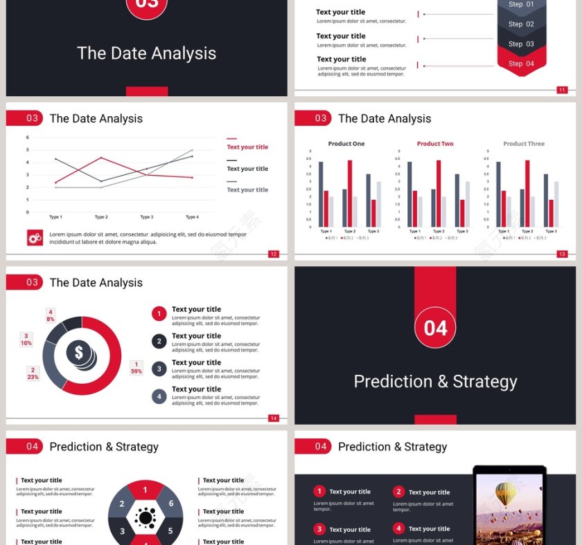 欧美经典商务时尚工作总结PPT模板第3张
