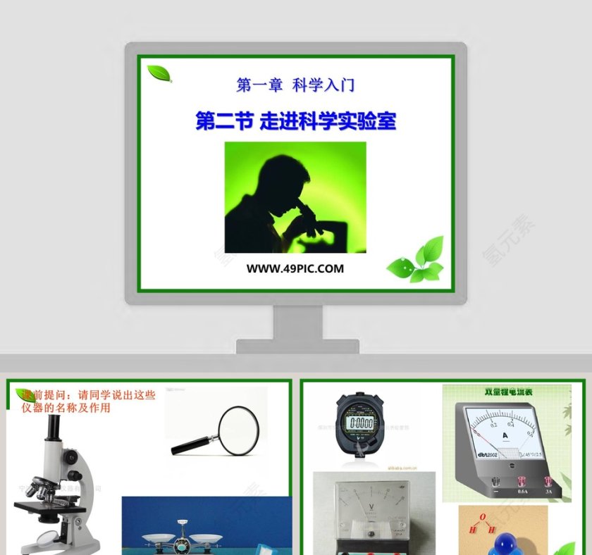第一章 科学入门-第二节 走进科学实验室教学ppt课件第1张