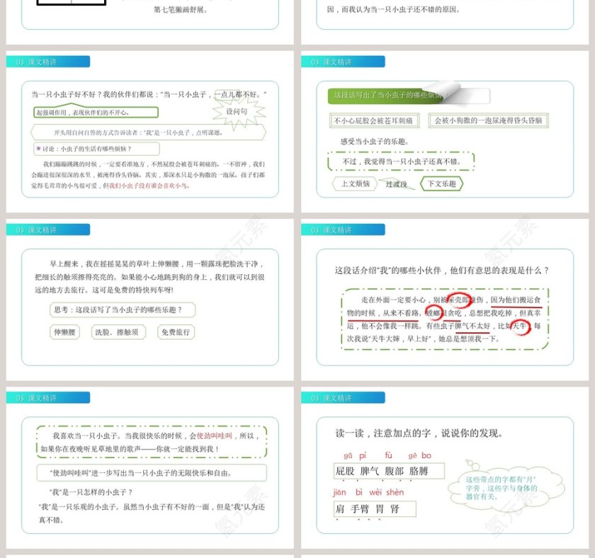 部编版二年级语文下册我是一只小虫子语文课件PPT第4张
