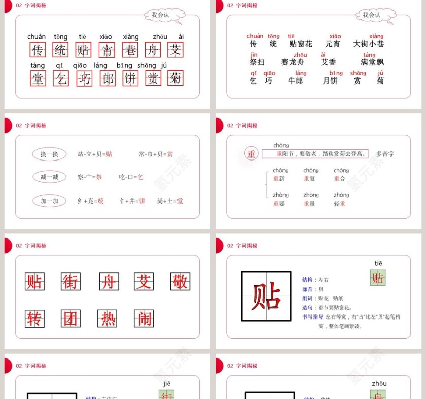 部编版二年级语文下册传统节日语文课件PPT第2张