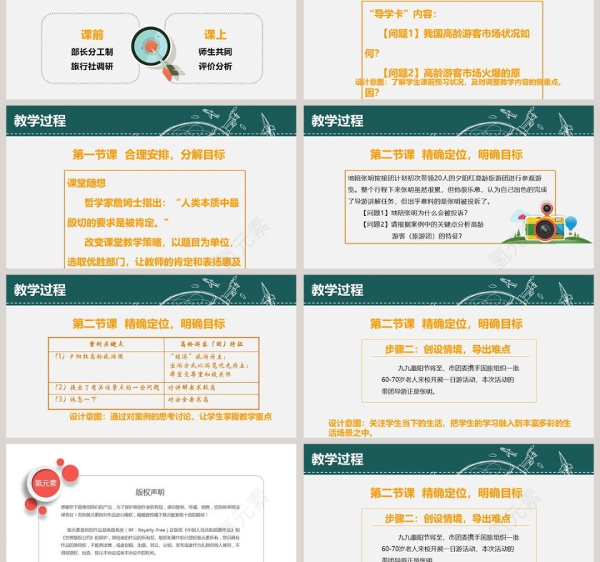 教师说课动态PPT 第3张