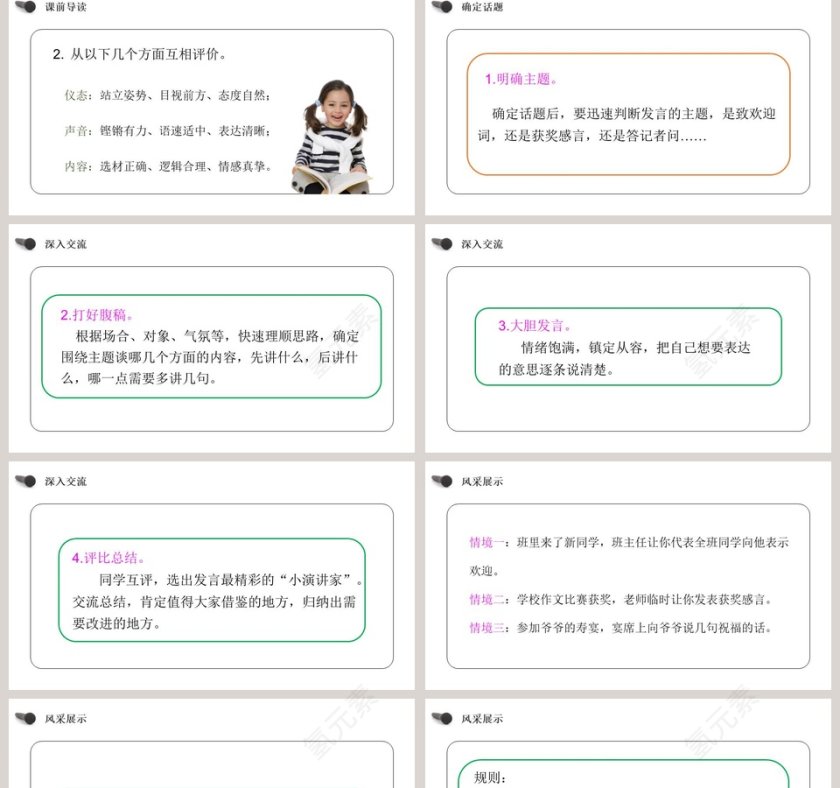 部编版六年级语文下册口语交际即兴发言语文课件PPT第2张