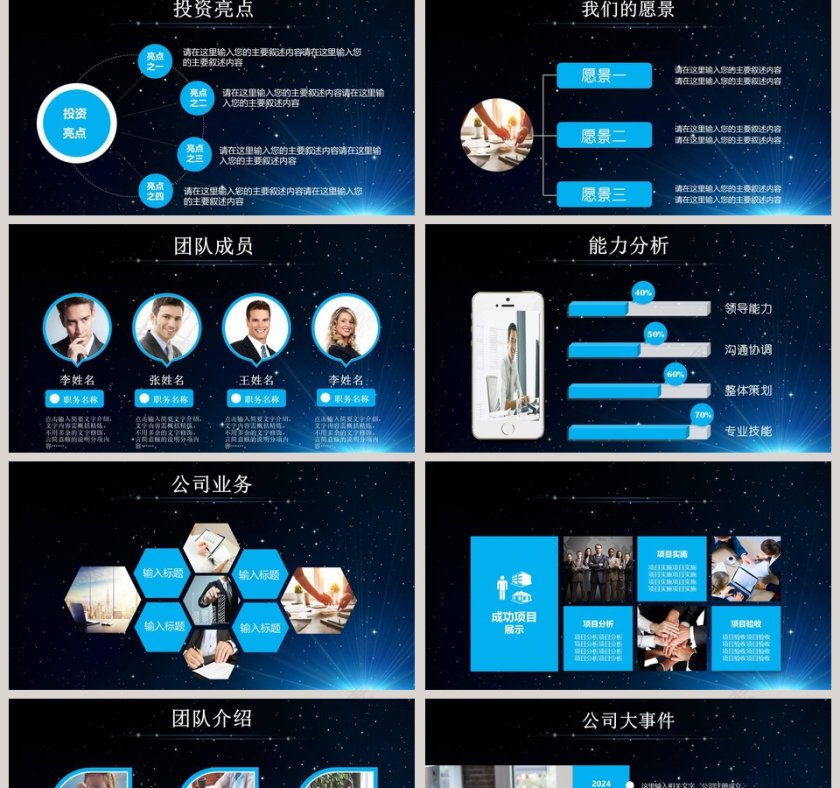 商业融资计划书ppt第2张