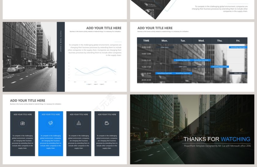简约商务商业报告PPT模板第4张
