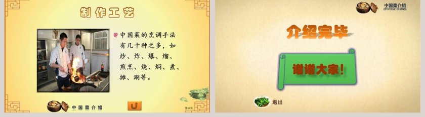 中国菜系美食PPT模板第5张