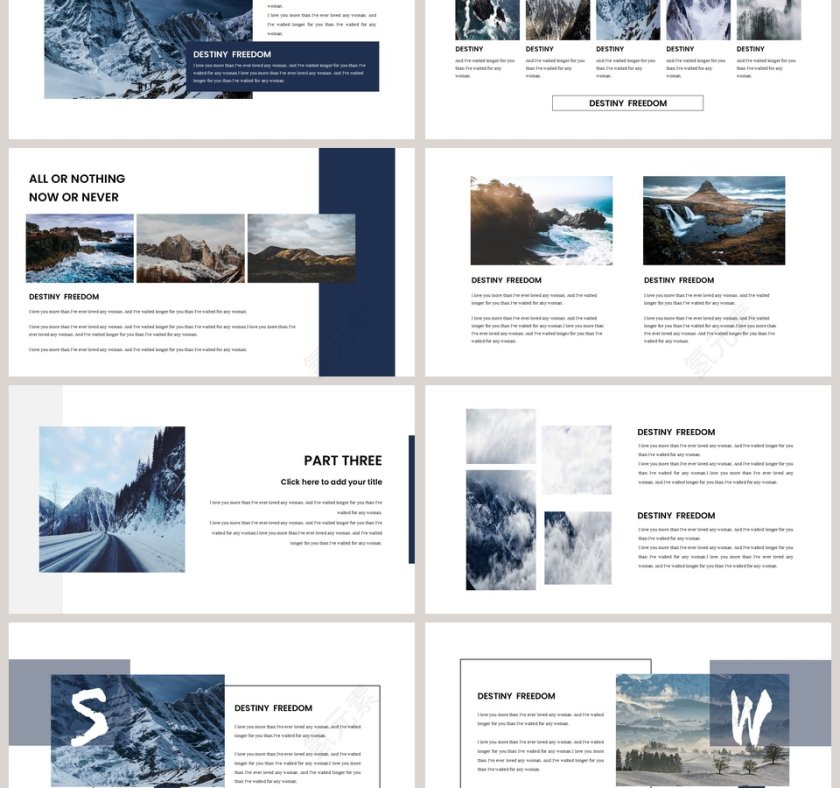 欧美风简约工作计划总结PPT第3张