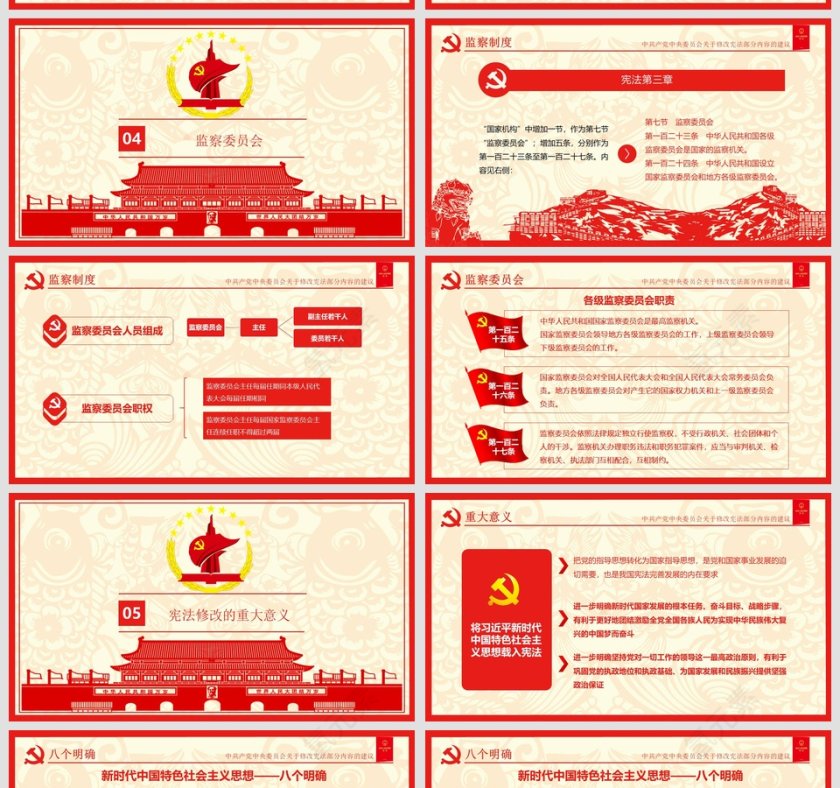 新宪法中共中央宪法修改建议党课学习PPT模板第5张