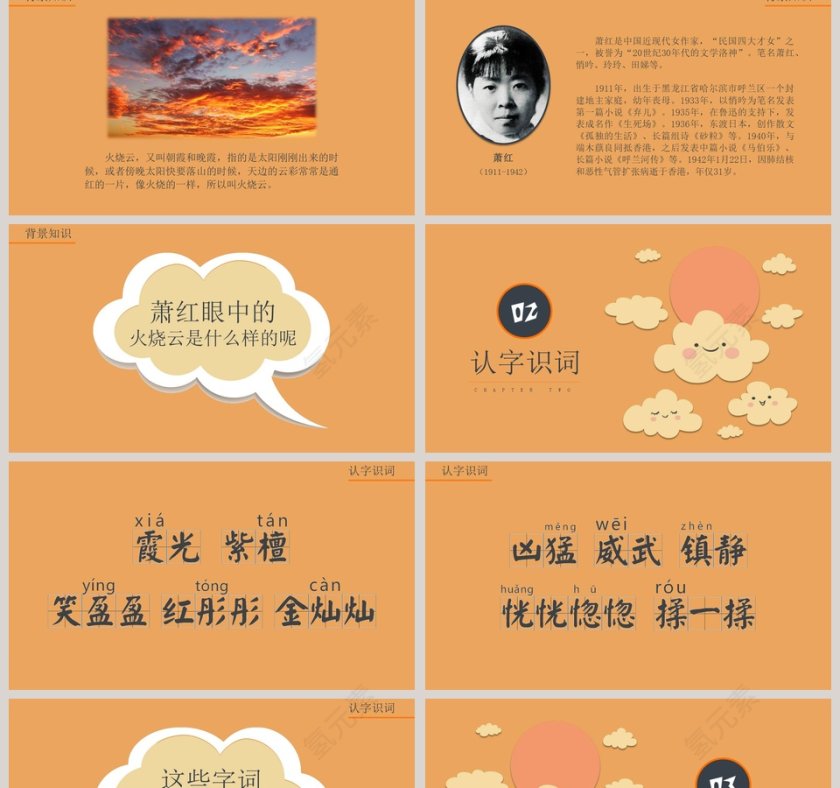 四年级语文课件《火烧云》PPT第2张